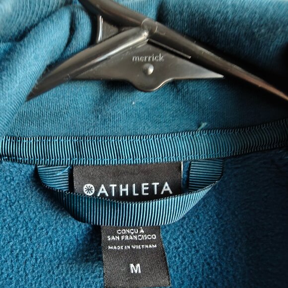 Athleta Blue Triumph Hoodie Zip Up Jacket - M - Picture 4 of 16